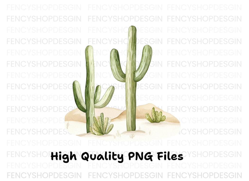Desert Cactus Clipart Bundle