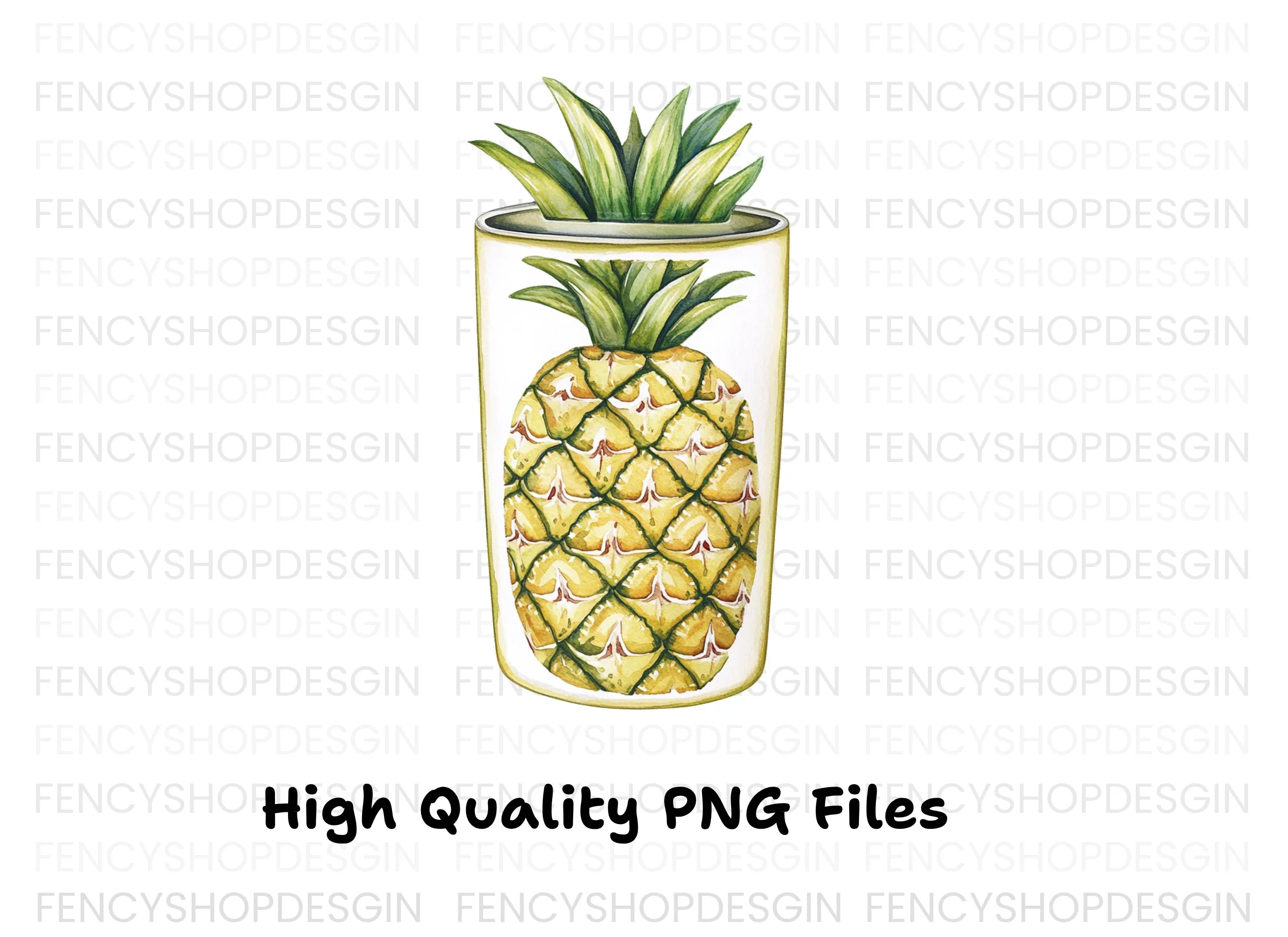 Pineapple Tumbler Clipart Bundle