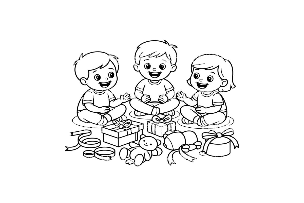 Christmas Kids Gifts Coloring Books
