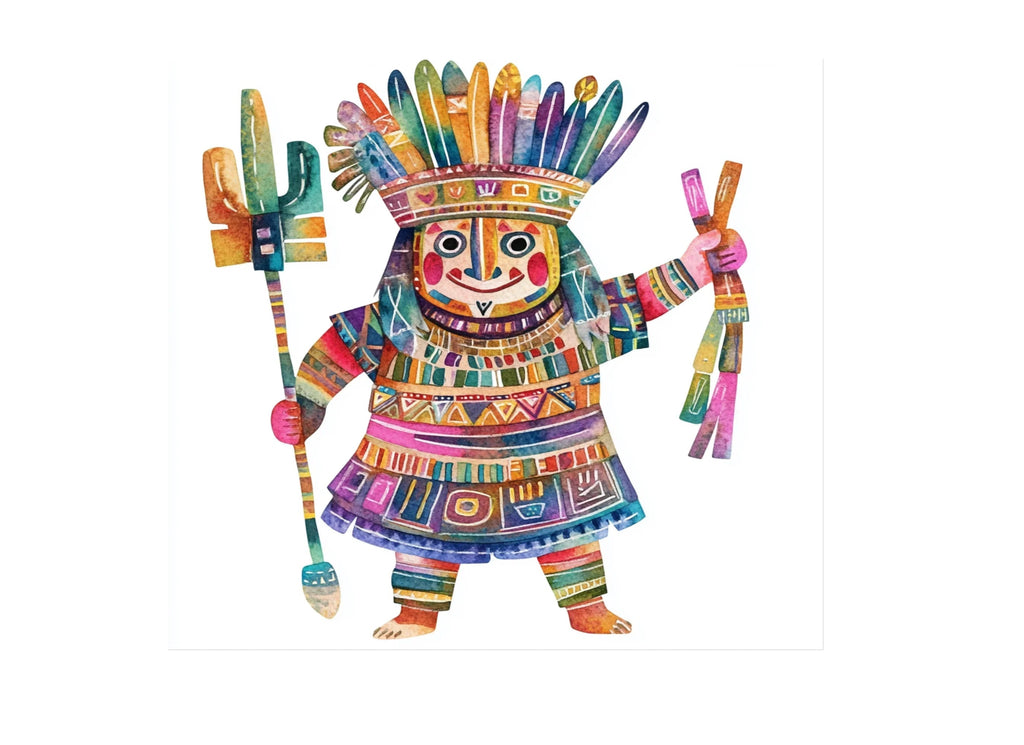 Indigenous Warrior Clipart Bundle