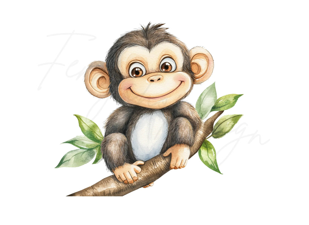 Adorable Monkey Clipart Bundle
