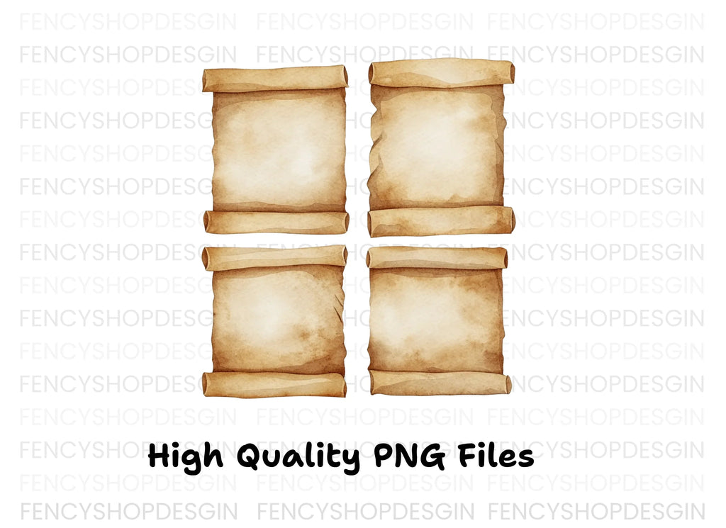 Vintage Scroll Clipart Bundle