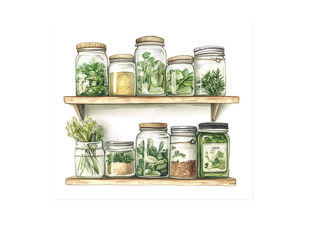 Herbal Pantry Illustrations Clipart Bundle