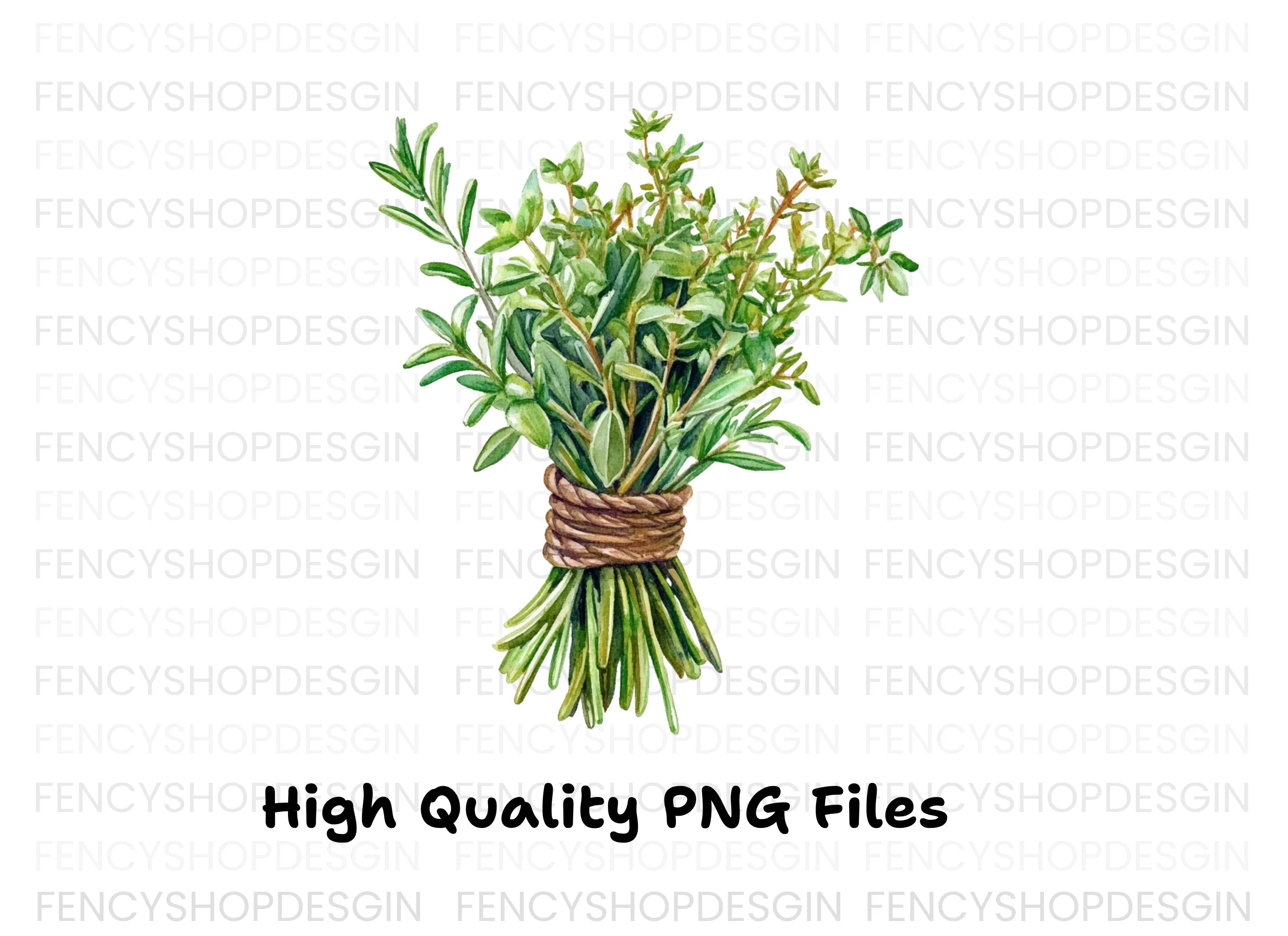 Herb Bouquets Clipart Bundle