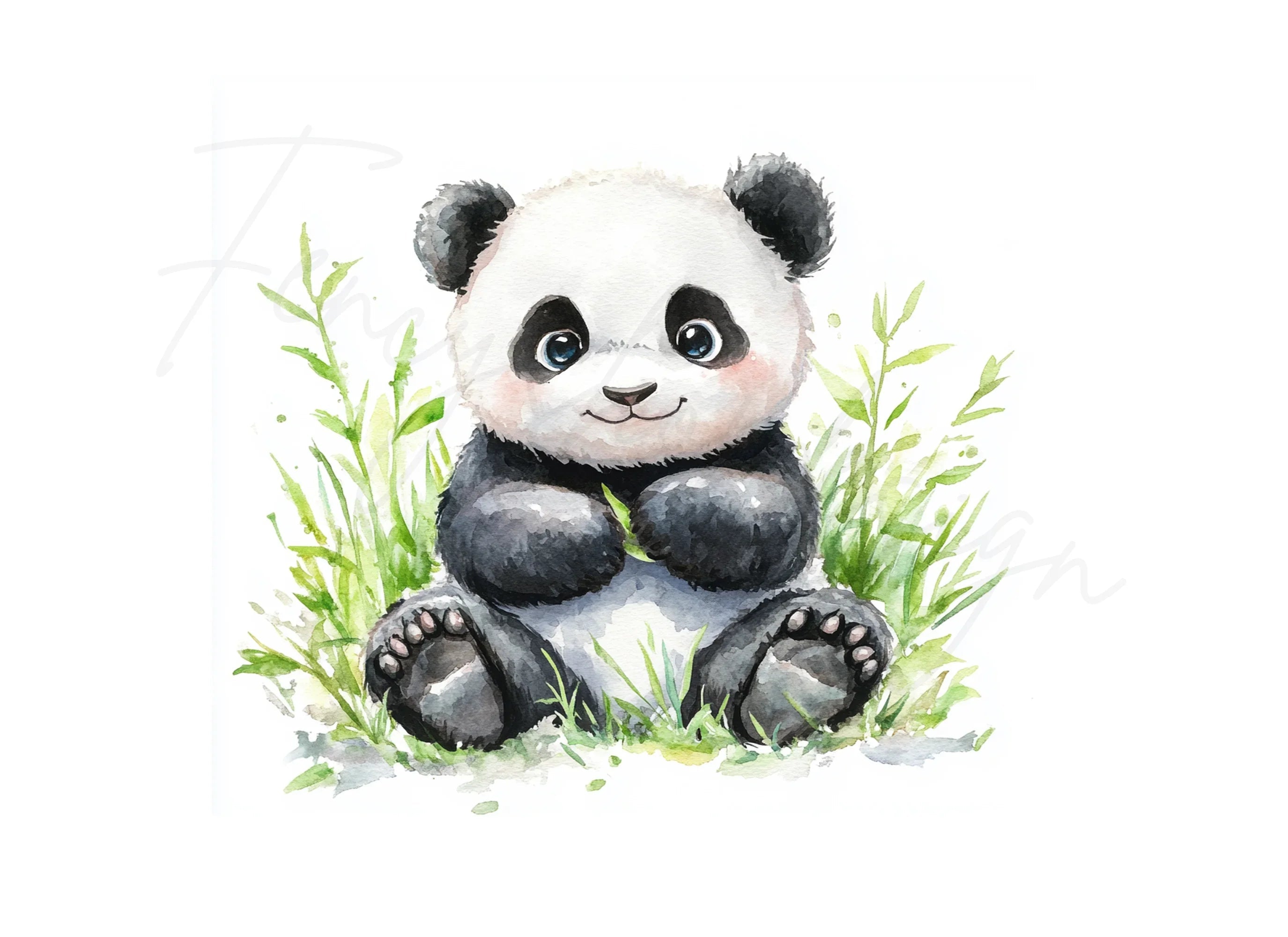 Cute Panda Clipart Bundle