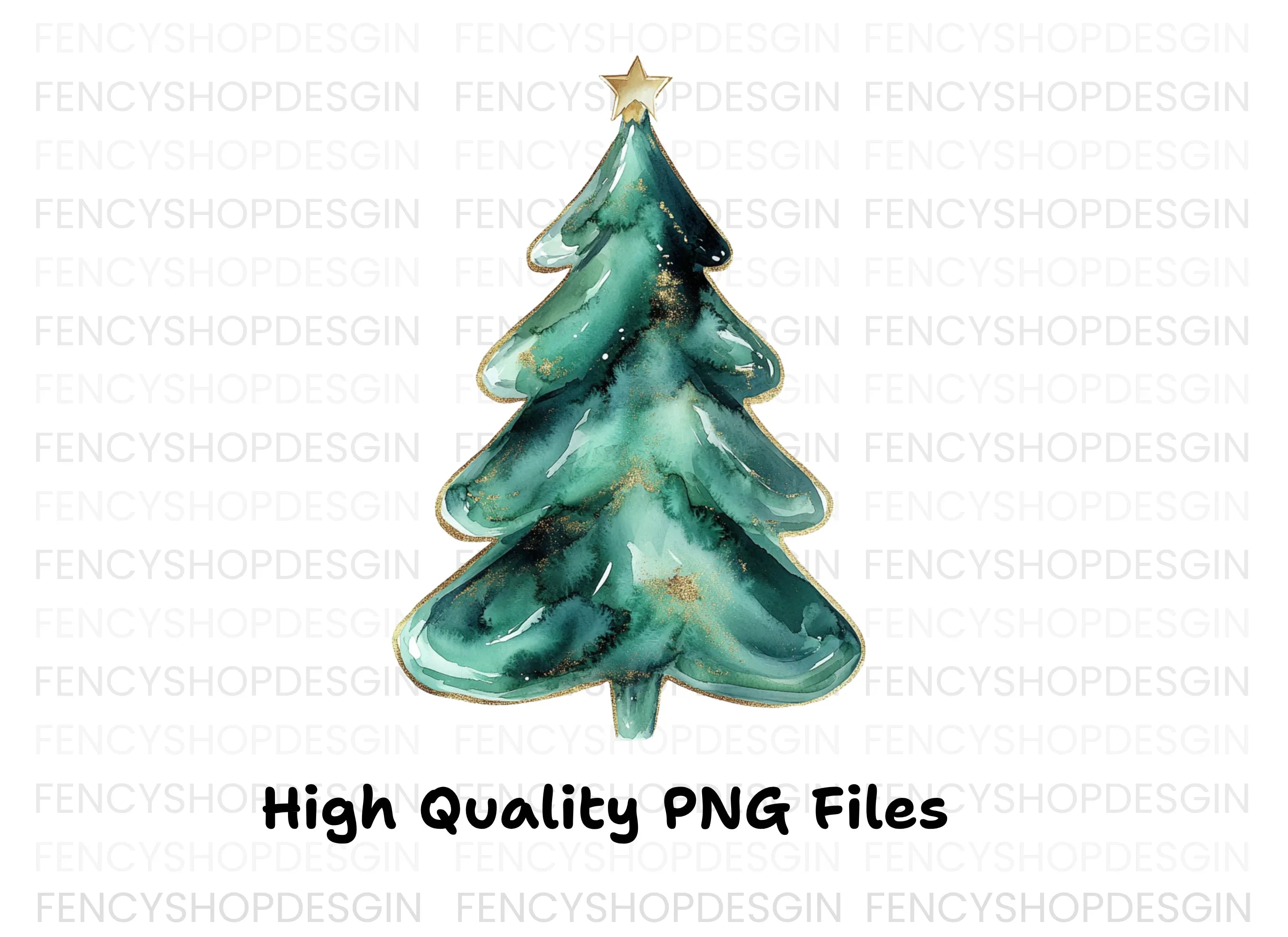 Christmas Trees Clipart Bundle