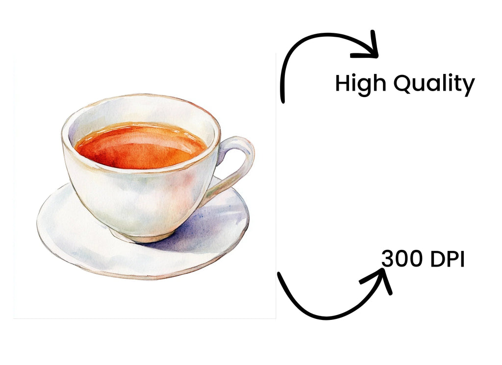 Elegant Teacup Clipart Bundle