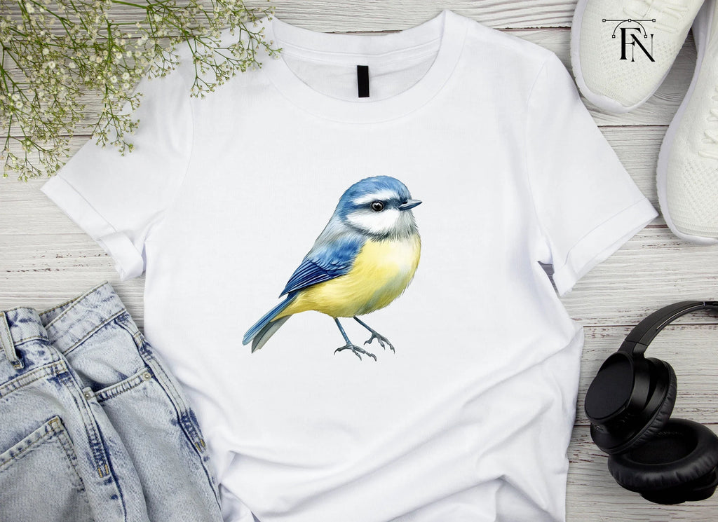 Cute Blue Tit Birds Clipart Bundle