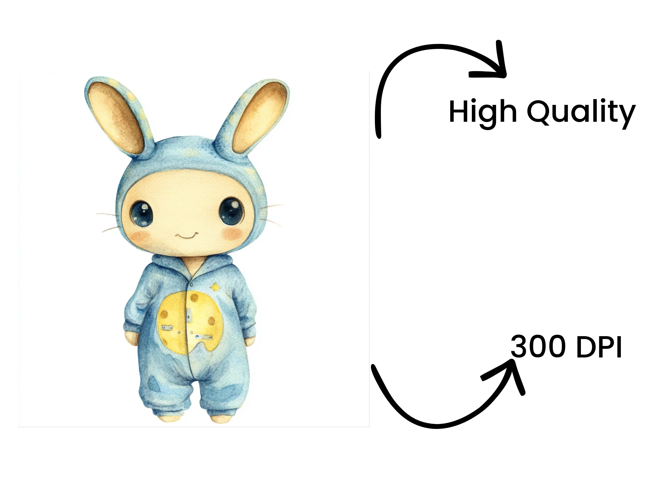 Cute Baby Alien Clipart Bundle
