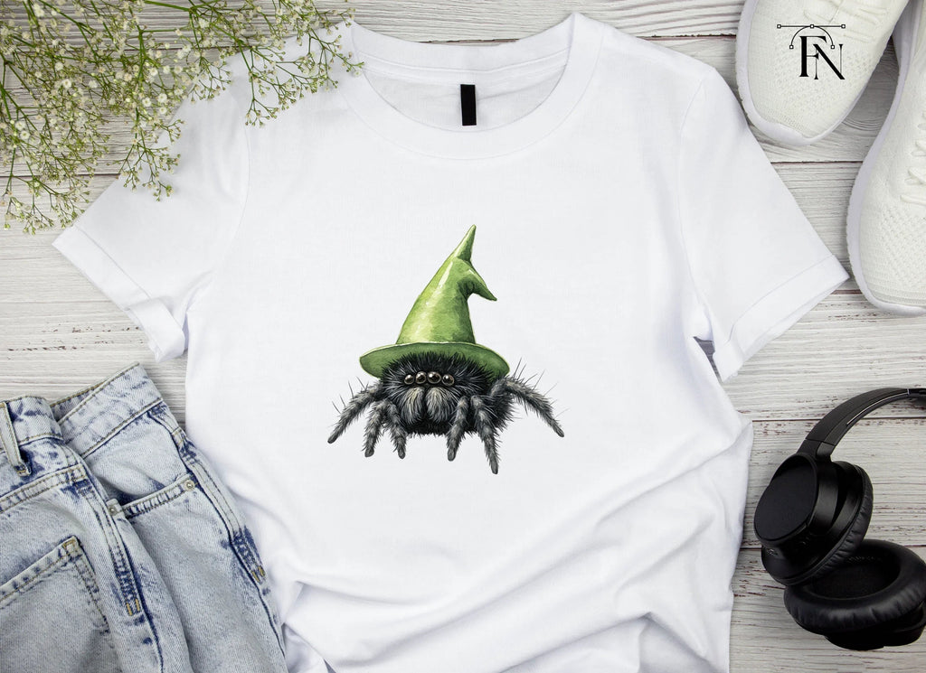 Cute Spider Witch Hat Halloween Clipart Bundle