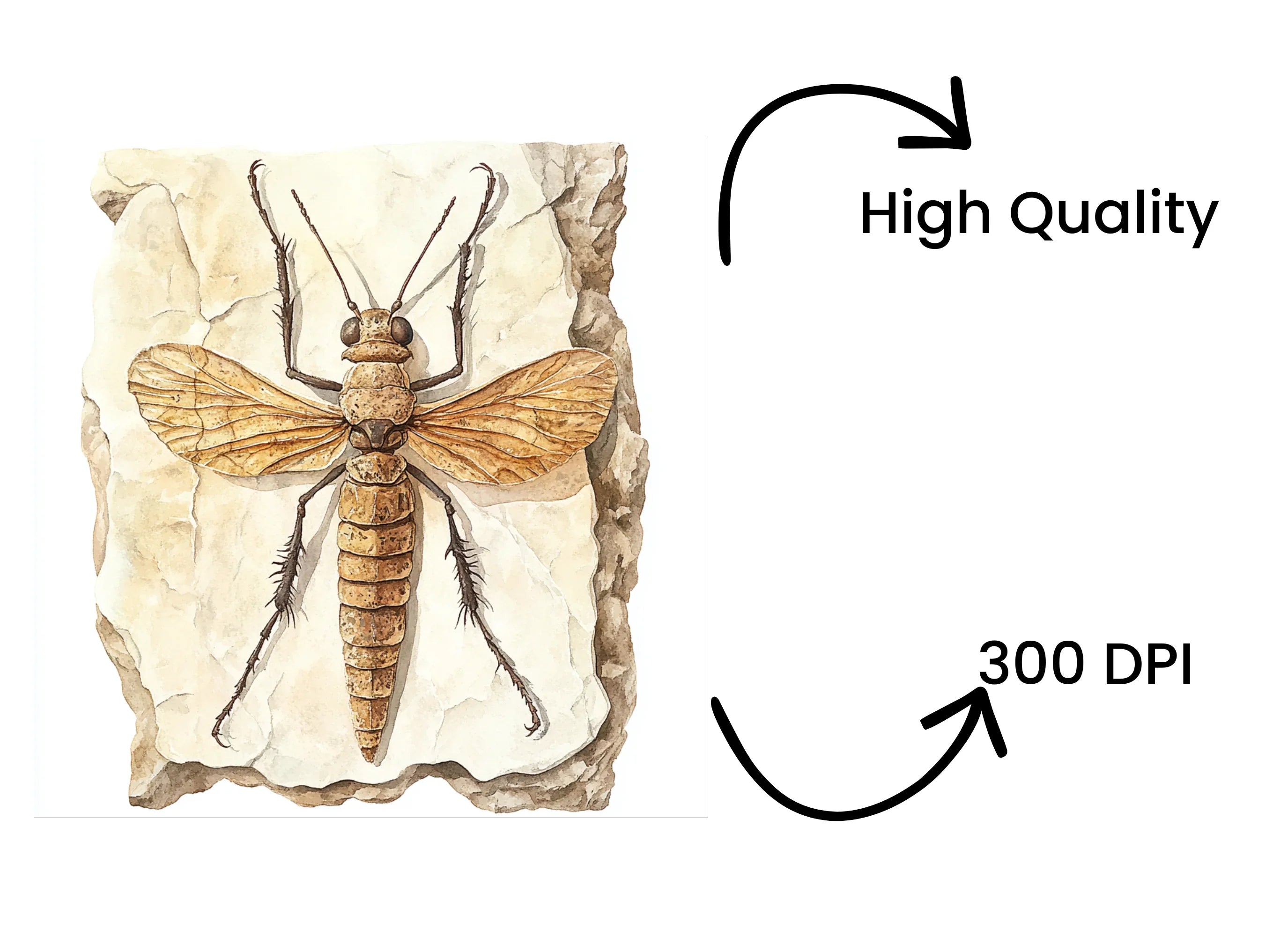 Fossilized Beetle Clipart Bundle