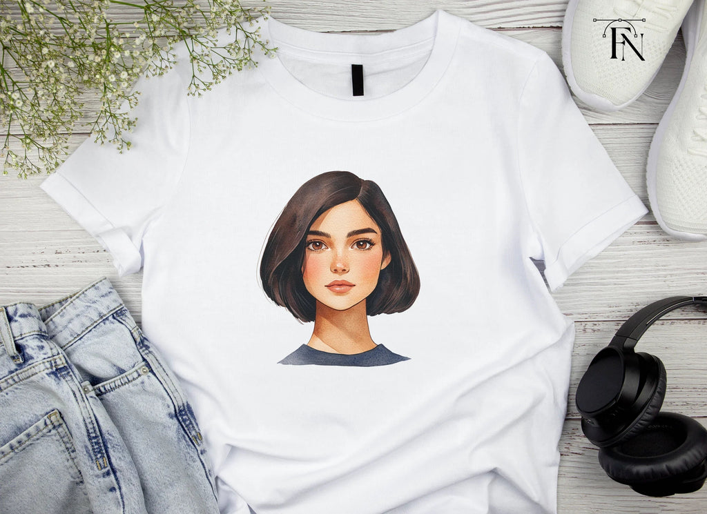Bob Haircut Girl Clipart Bundle