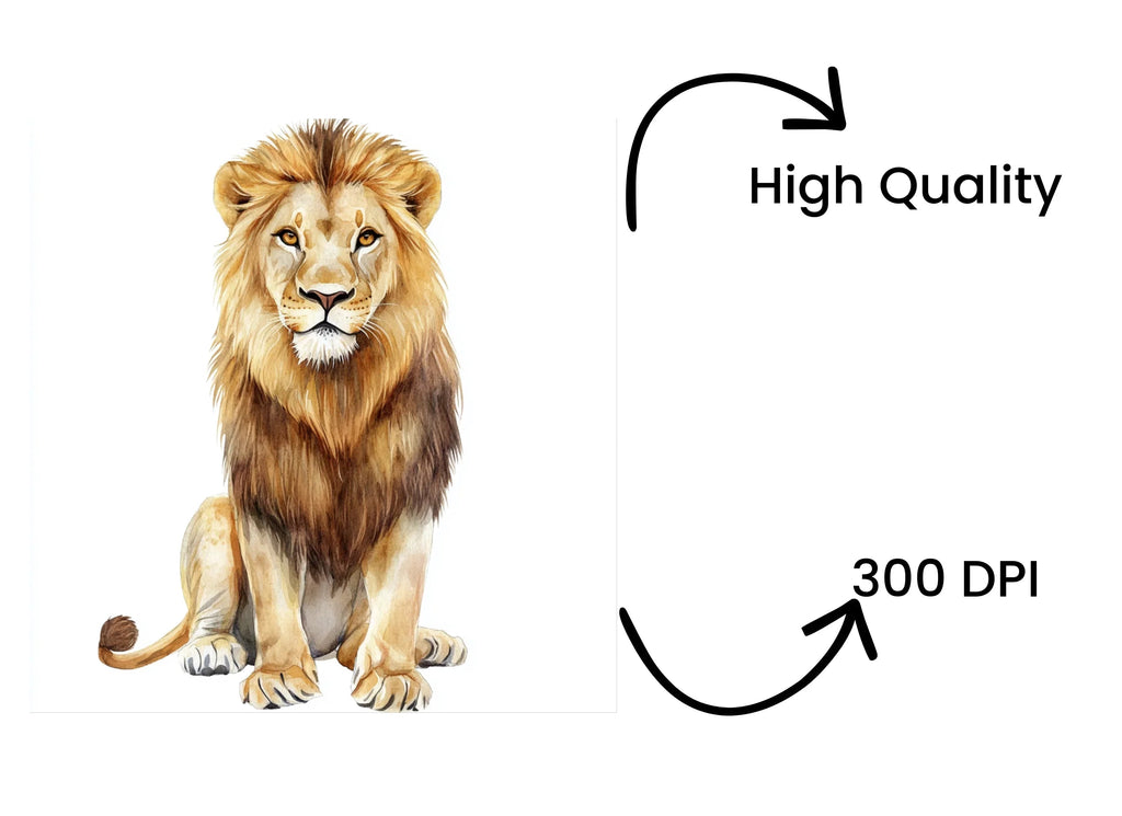 Majestic Lion Clipart Bundle