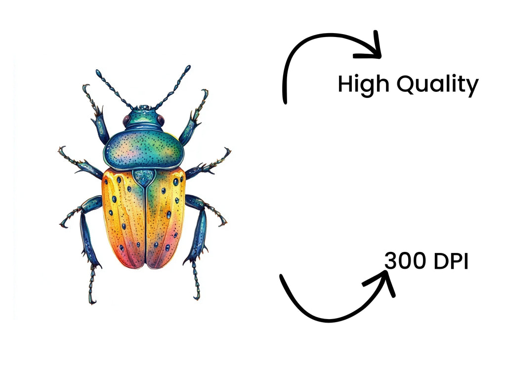 Colorful Ornate Beetle Clipart Bundle