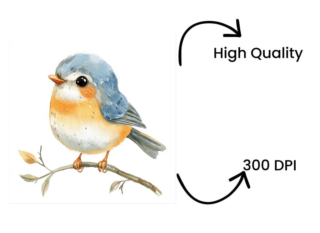 Cute Baby Birds Clipart Bundle