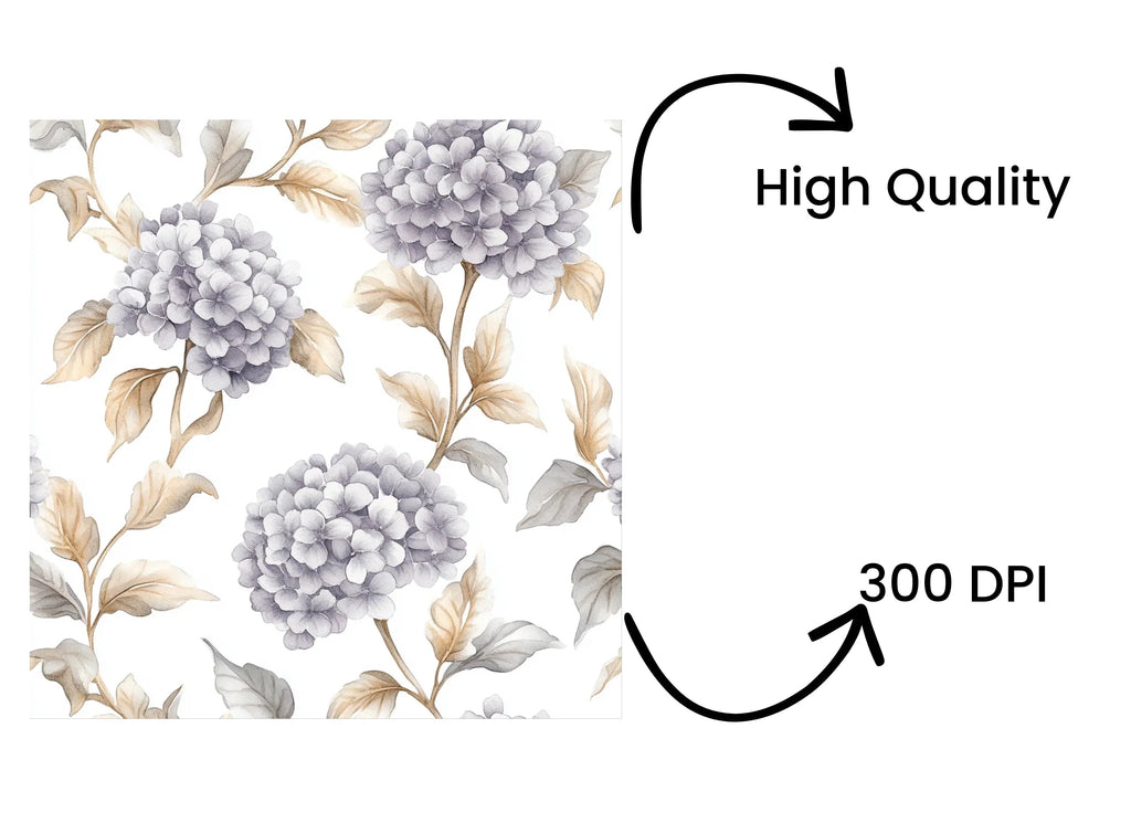 Soft Grey and White Floral Clipart Bundle