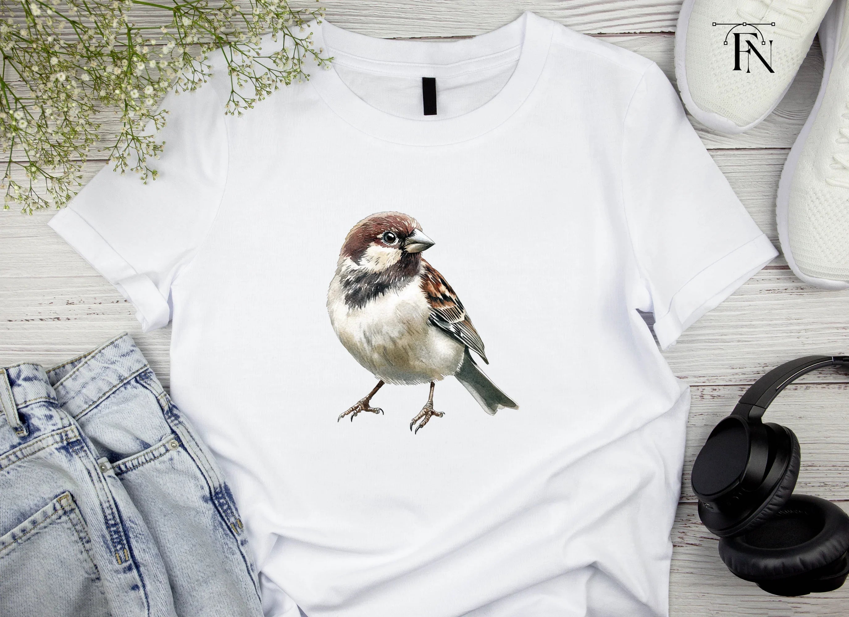 Sparrow Bird Clipart Bundle
