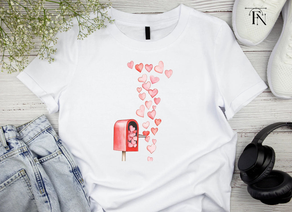 Valentine's Day Mailbox with Hearts Clipart Bundle
