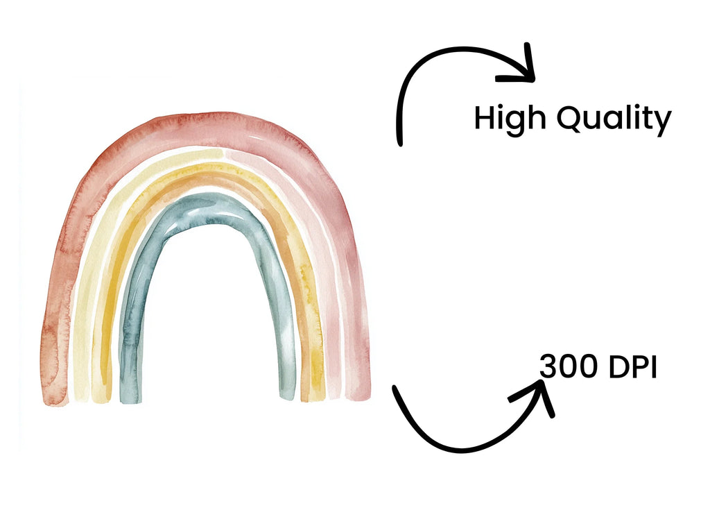 Boho Rainbow Clipart Bundle