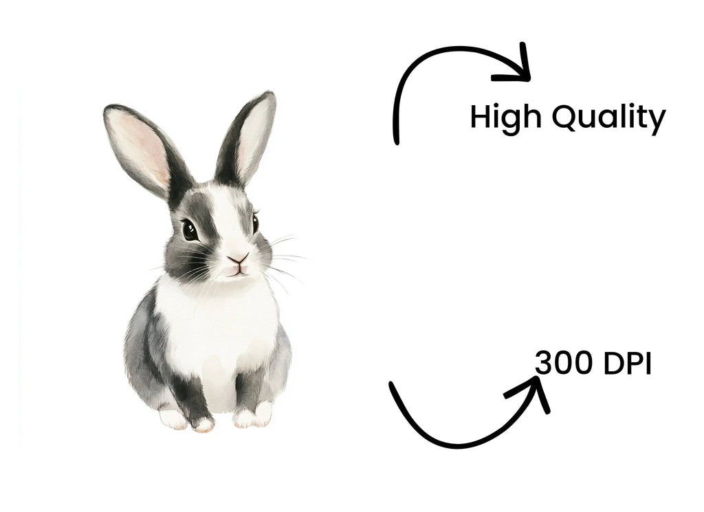 Cute Bunny Clipart Bundle
