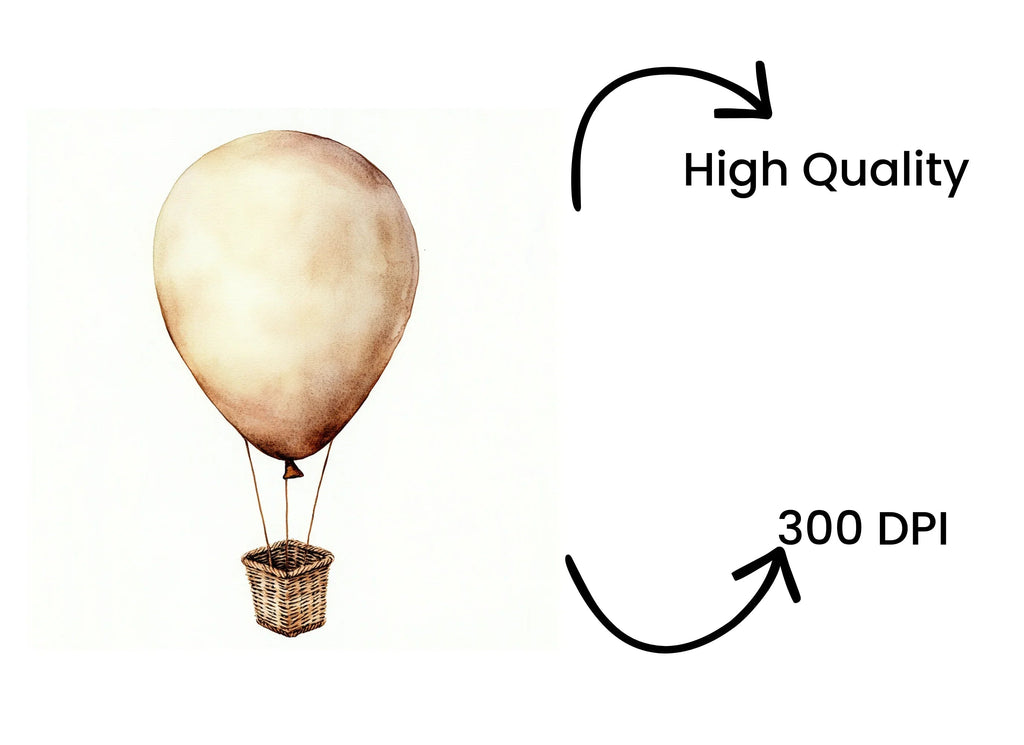 Hot Air Balloon Clipart Bundle