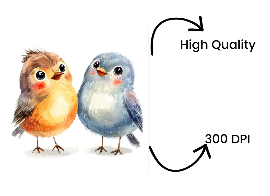 Cute Birds Clipart Bundle