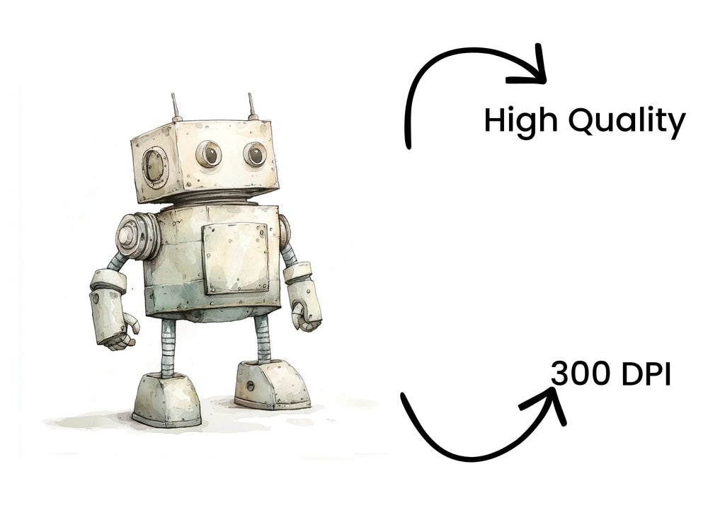 Cute Robot Clipart Bundle