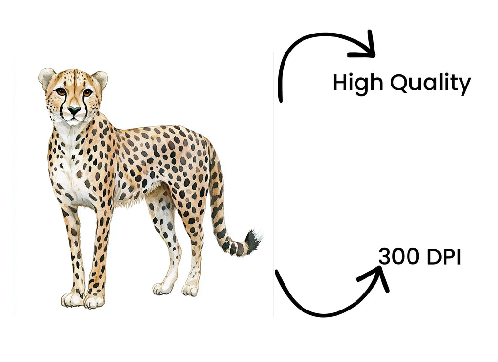 Leopard and Cheetah Clipart Bundle