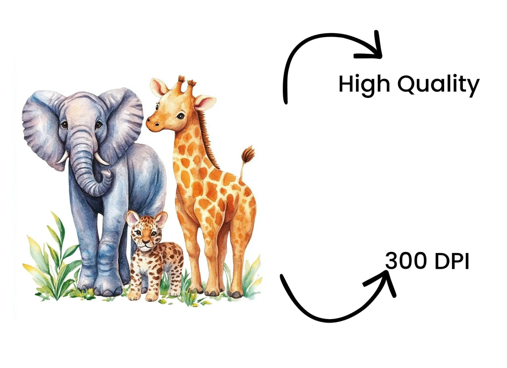 Safari Animals Clipart Bundle