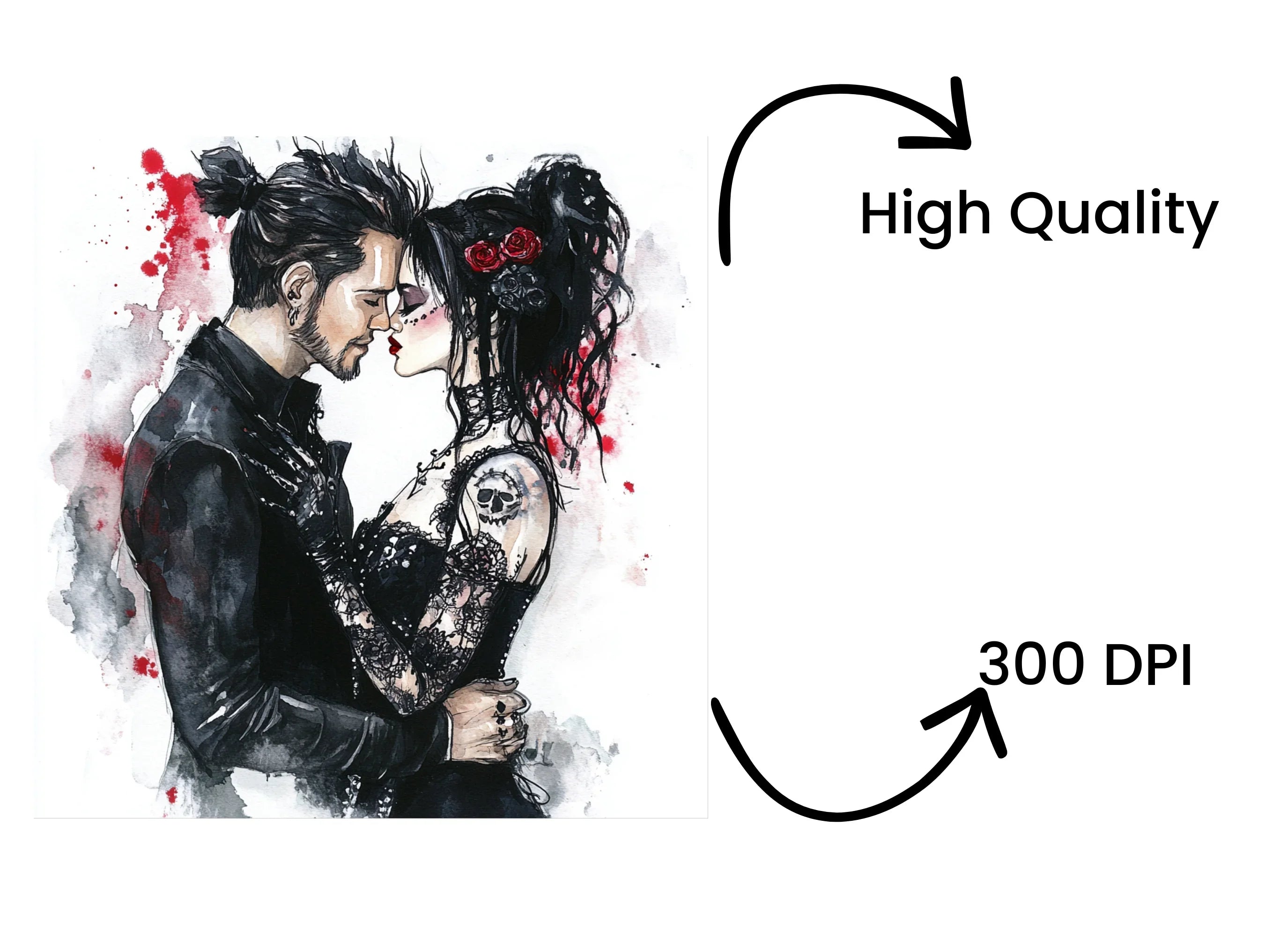 Gothic Romance Clipart Bundle