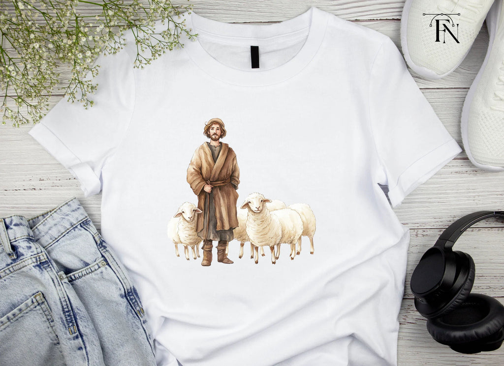 Shepherds with Sheep Clipart Bundle