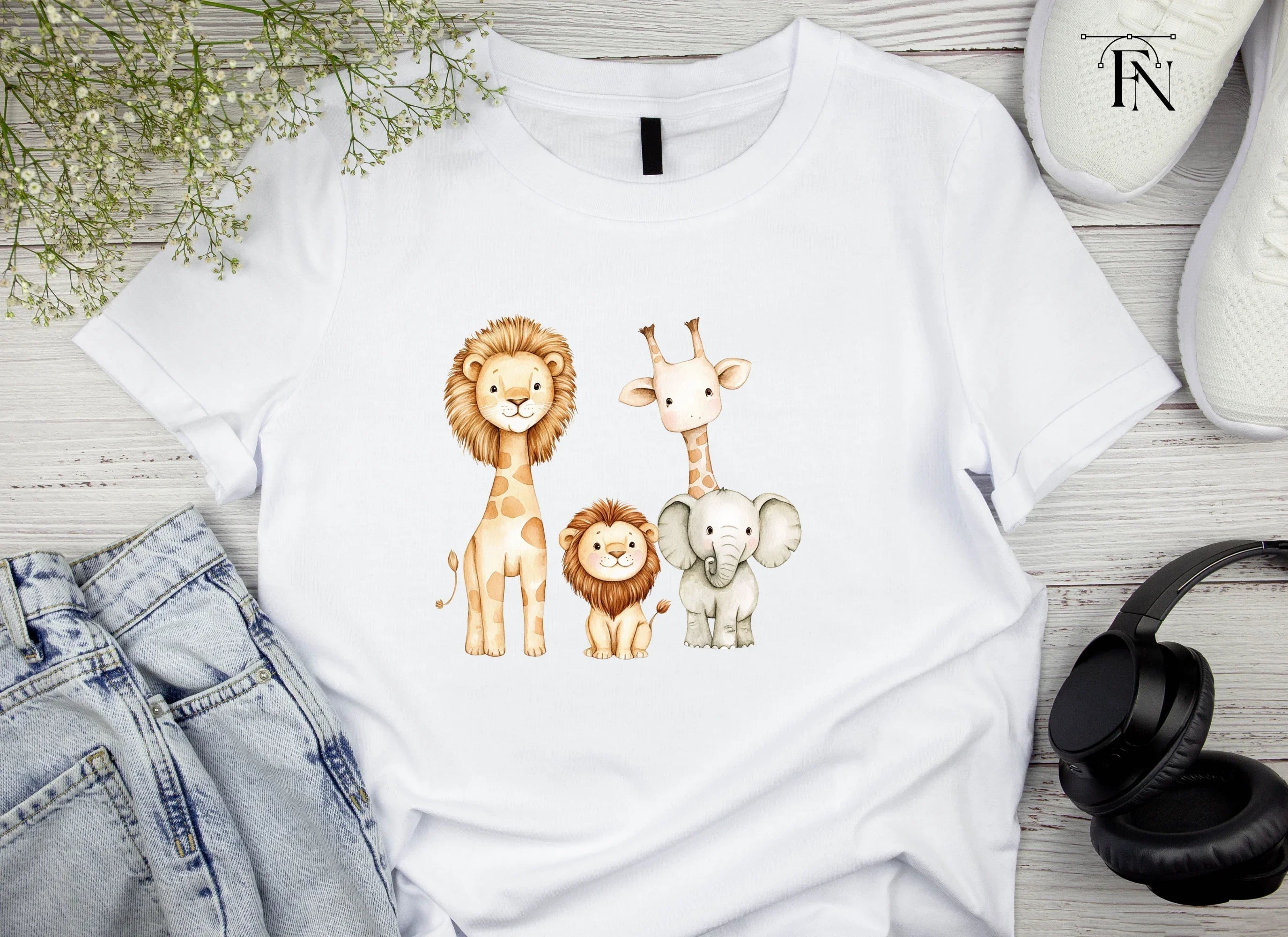 Charming Safari Animal Clipart Bundle