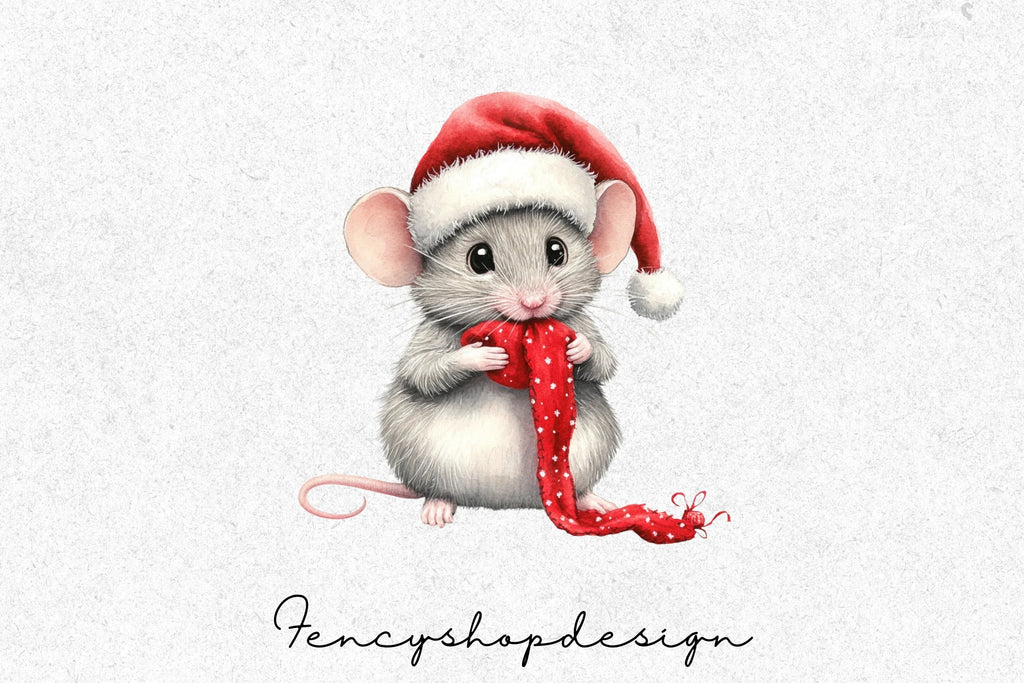 Christmas Crafting Elements Clipart Bundle