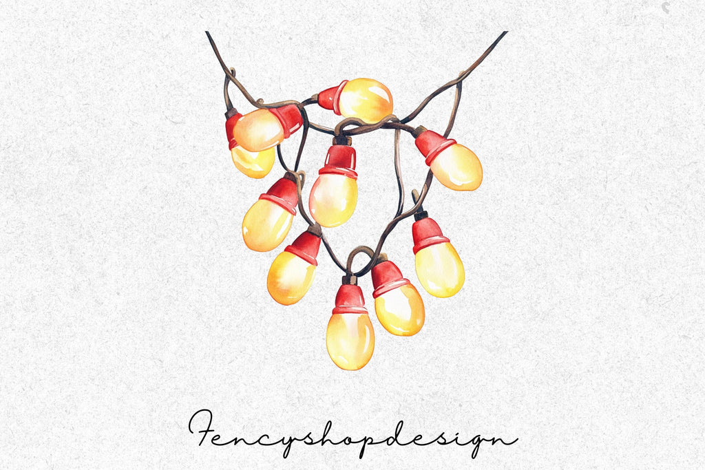 String Lights Clipart Bundle