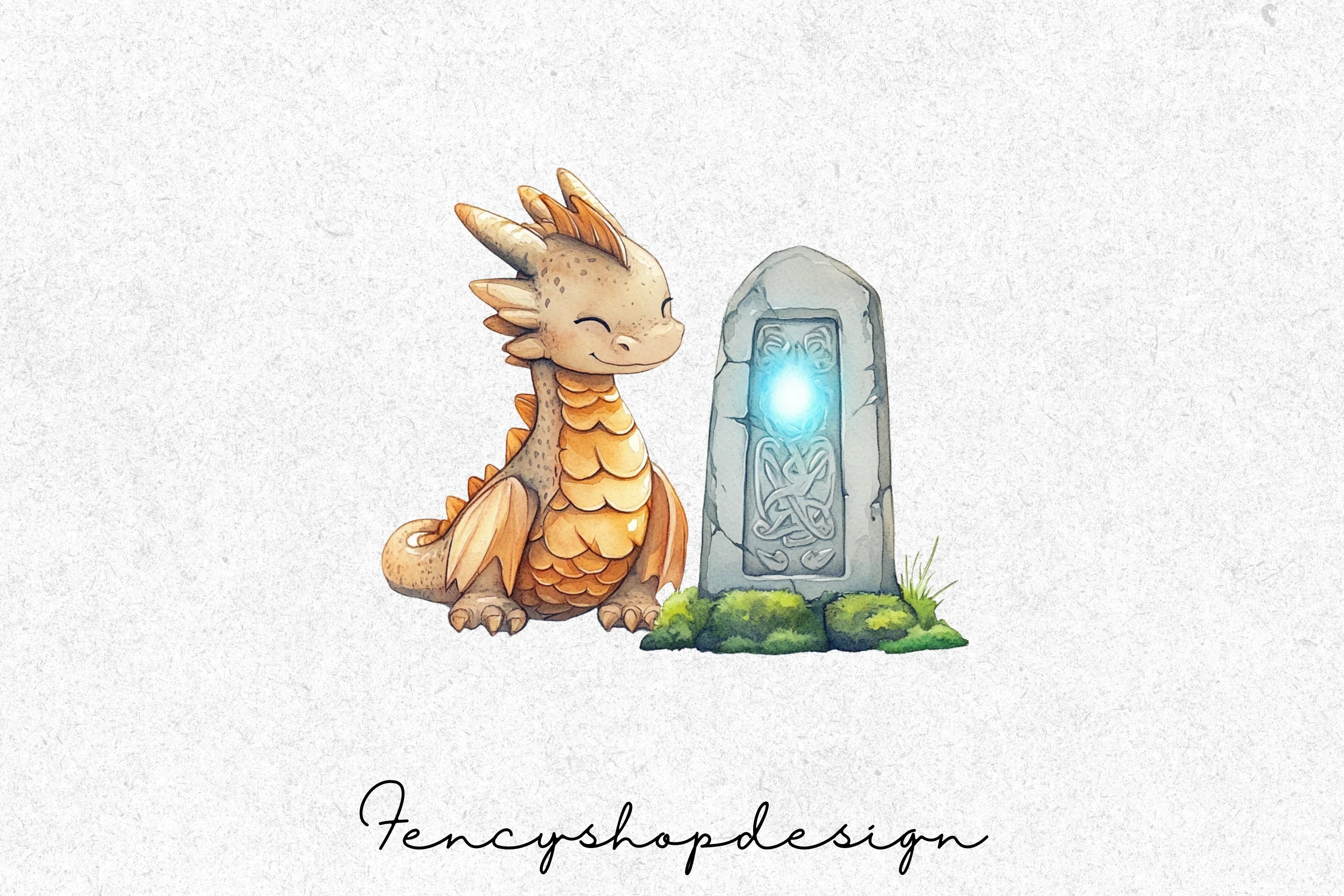 Magical Baby Dragon Clipart Bundle