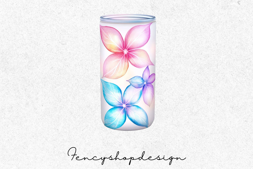Vibrant Floral Tumbler Clipart Bundle