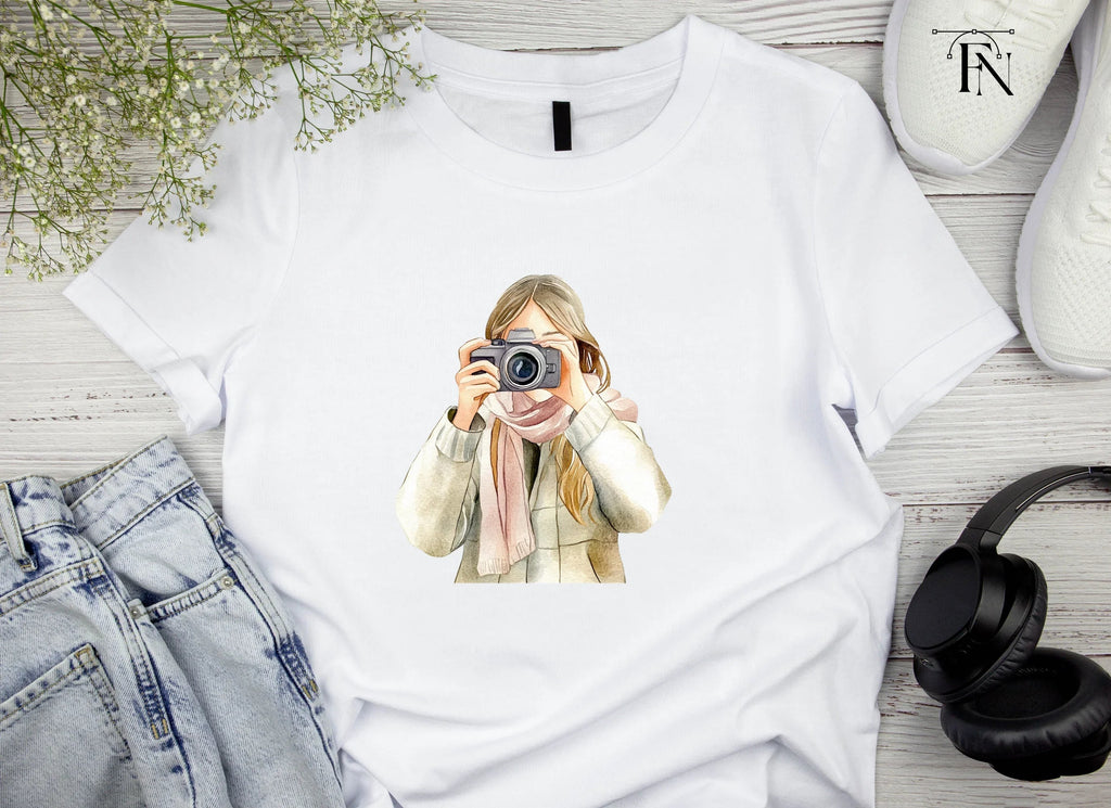 Girl With Camera Clipart Bundle