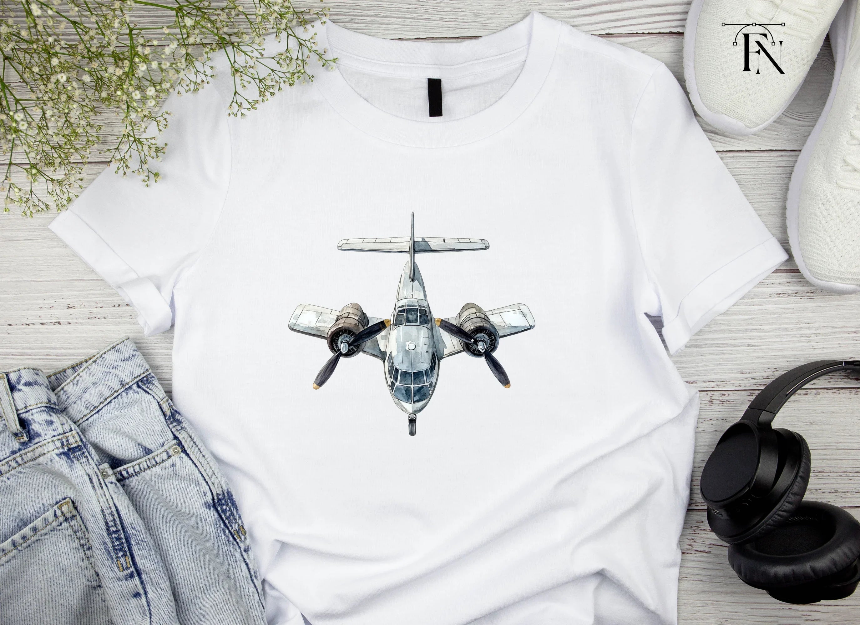 Top View Seaplane Clipart Bundle