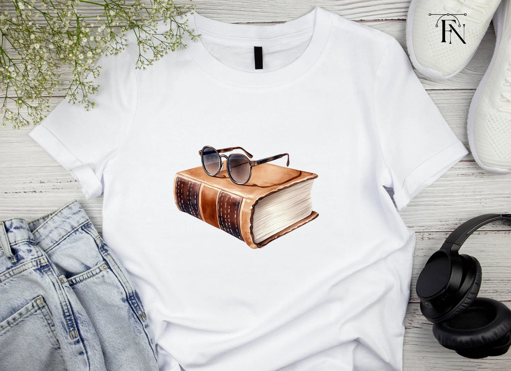 Vintage Books and Glasses Clipart Bundle