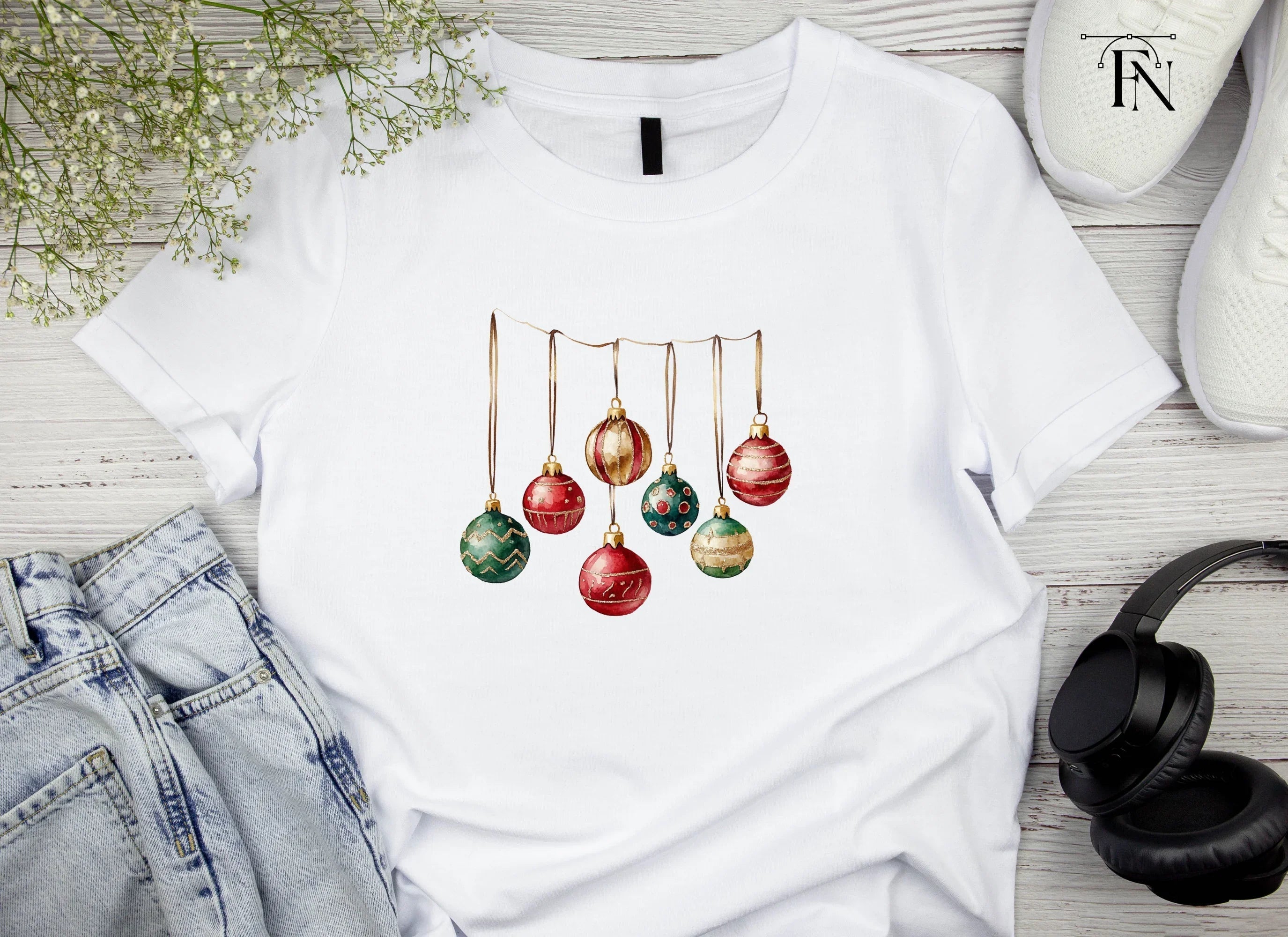 Christmas Ornaments Clipart Bundle