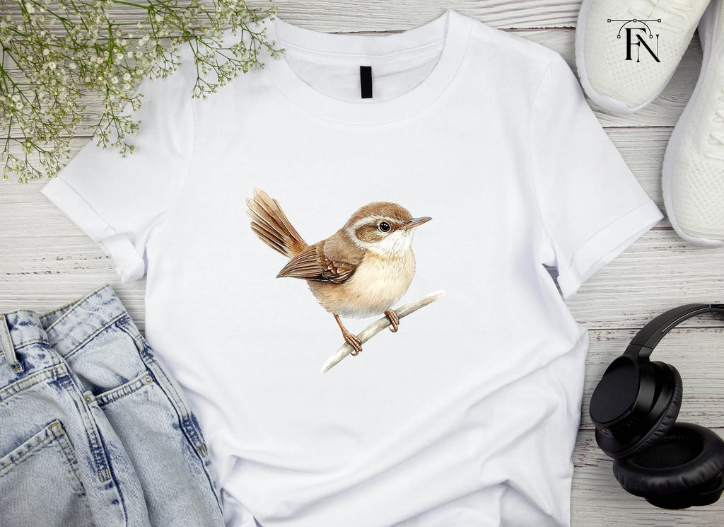 Small Brown Bird Perched Clipart Bundle