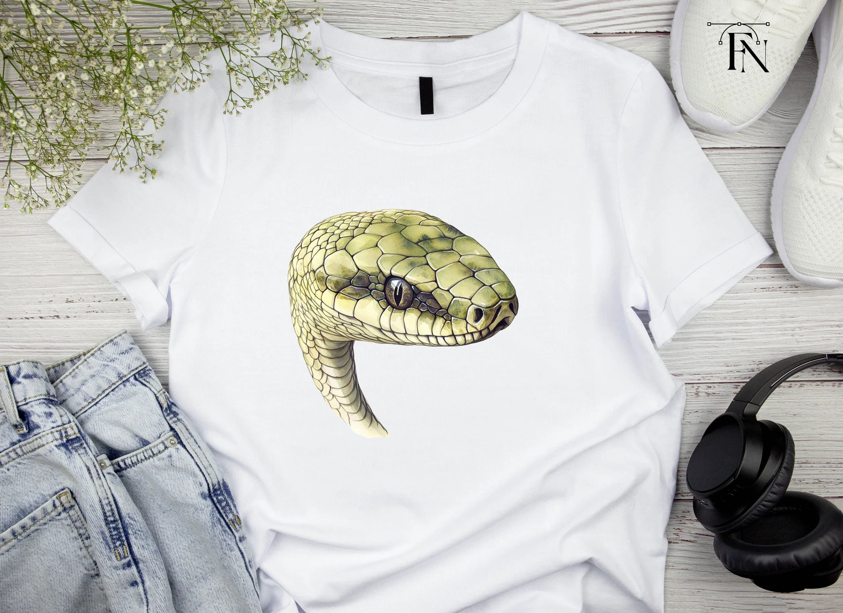 Detailed Snake Head Clipart Bundle