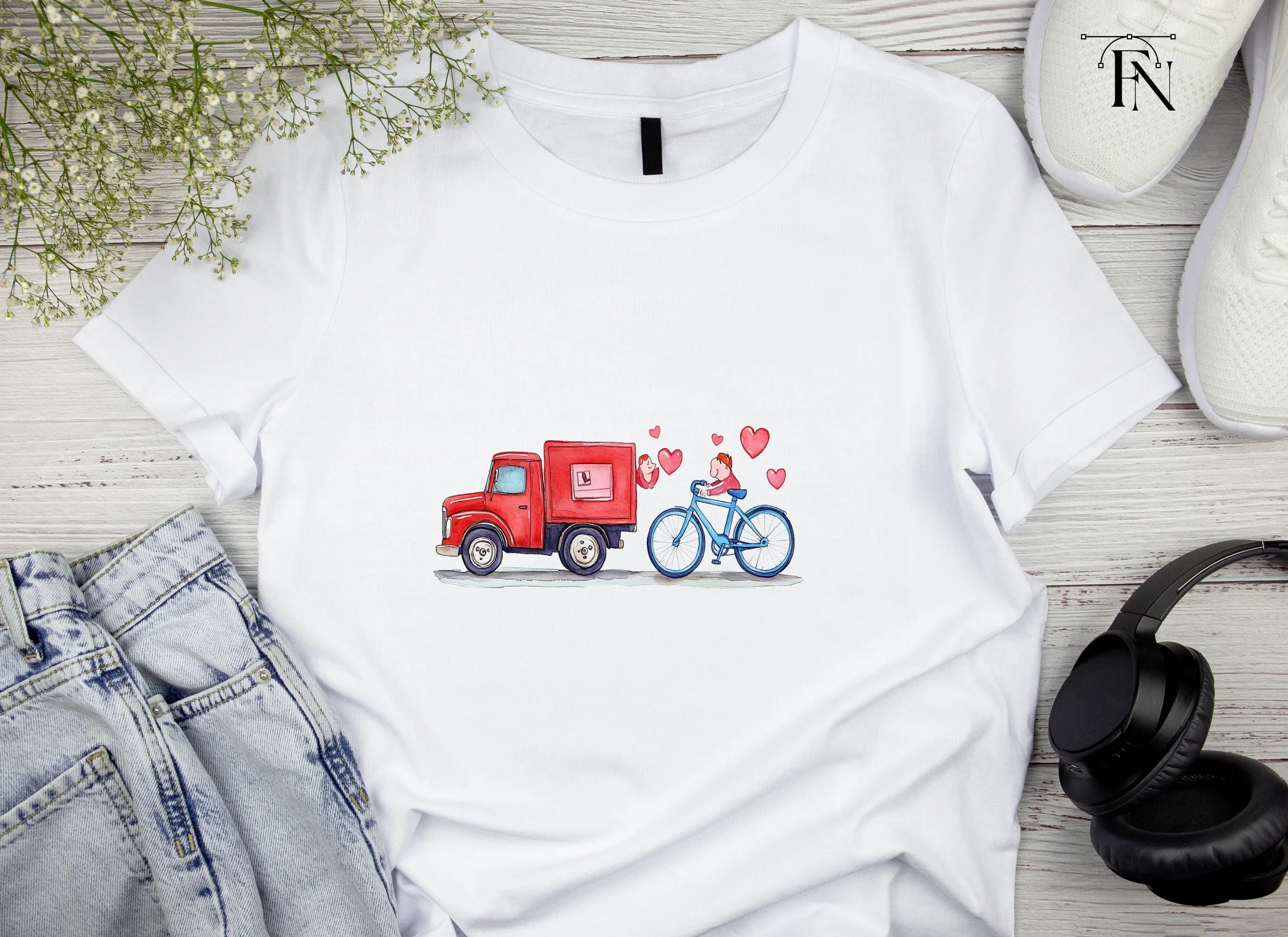Love Delivery Vehicles Clipart Bundle