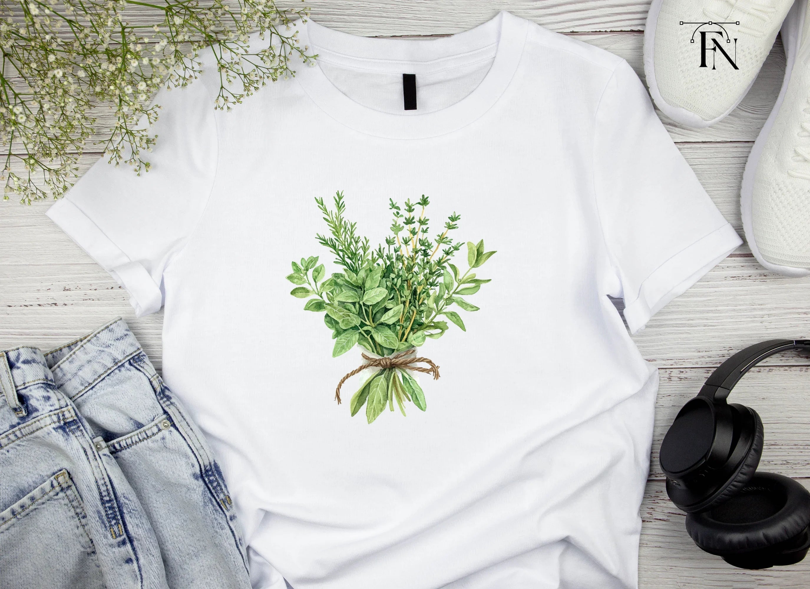 Herb Bouquets Clipart Bundle