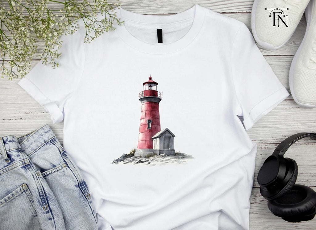 Red Lighthouse Clipart Bundle