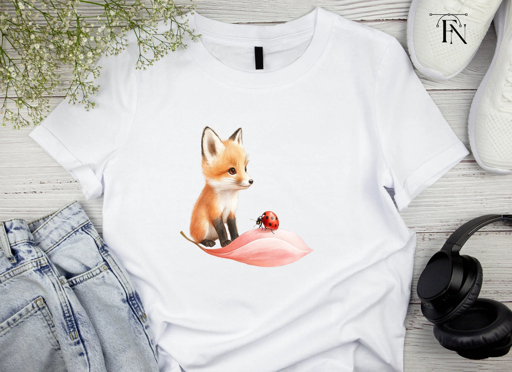 Adorable Fox and Ladybug Clipart Bundle