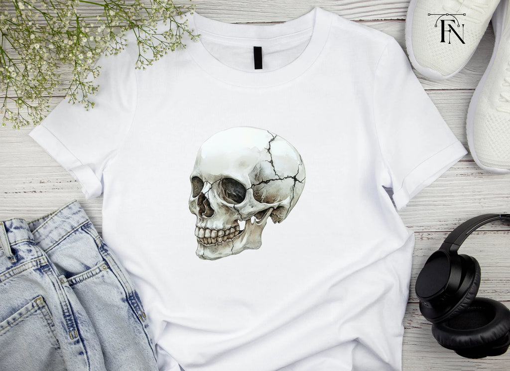 Cracked Skull Side View Clipart Bundle