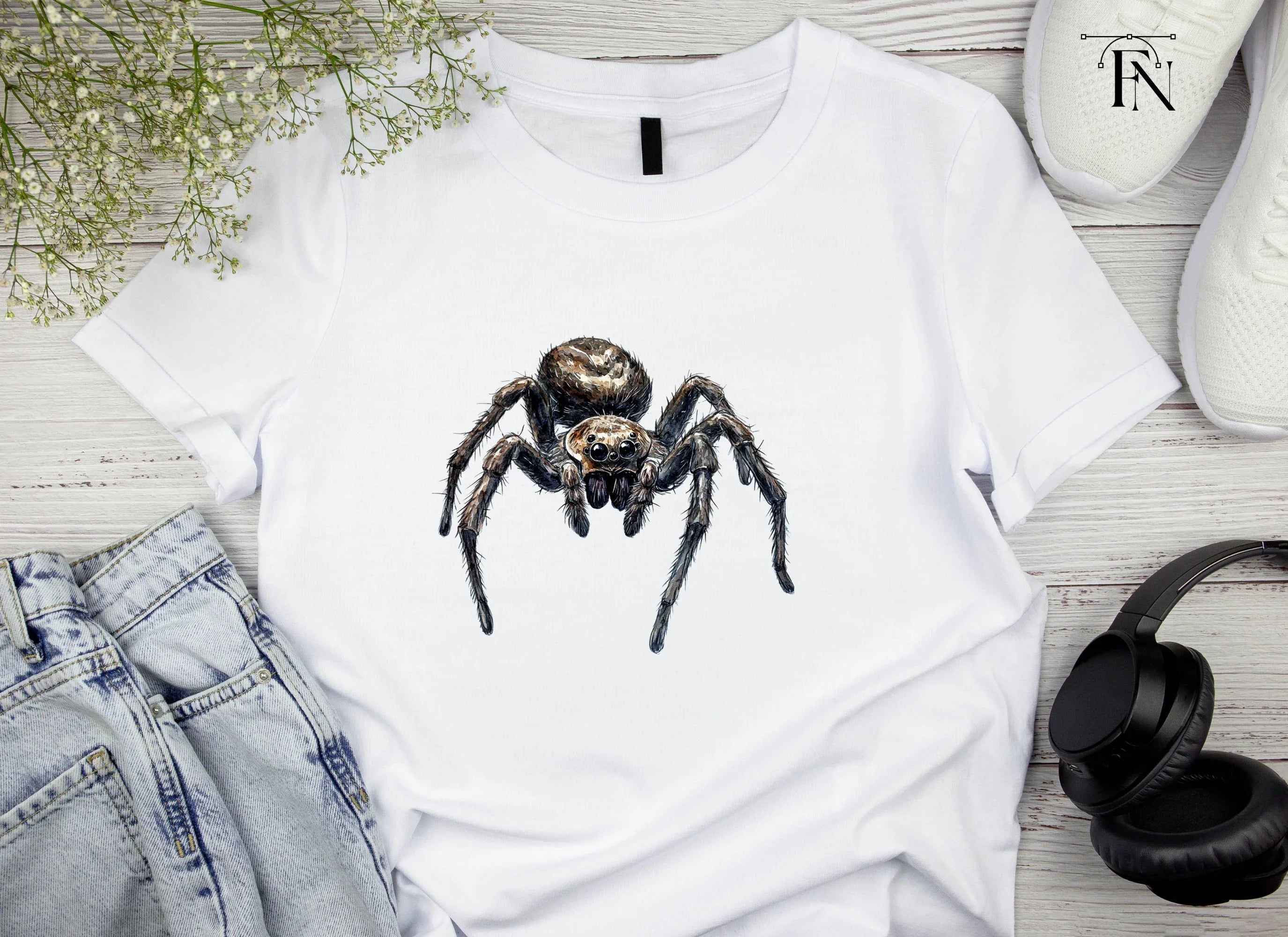 Realistic Spider Clipart Bundle