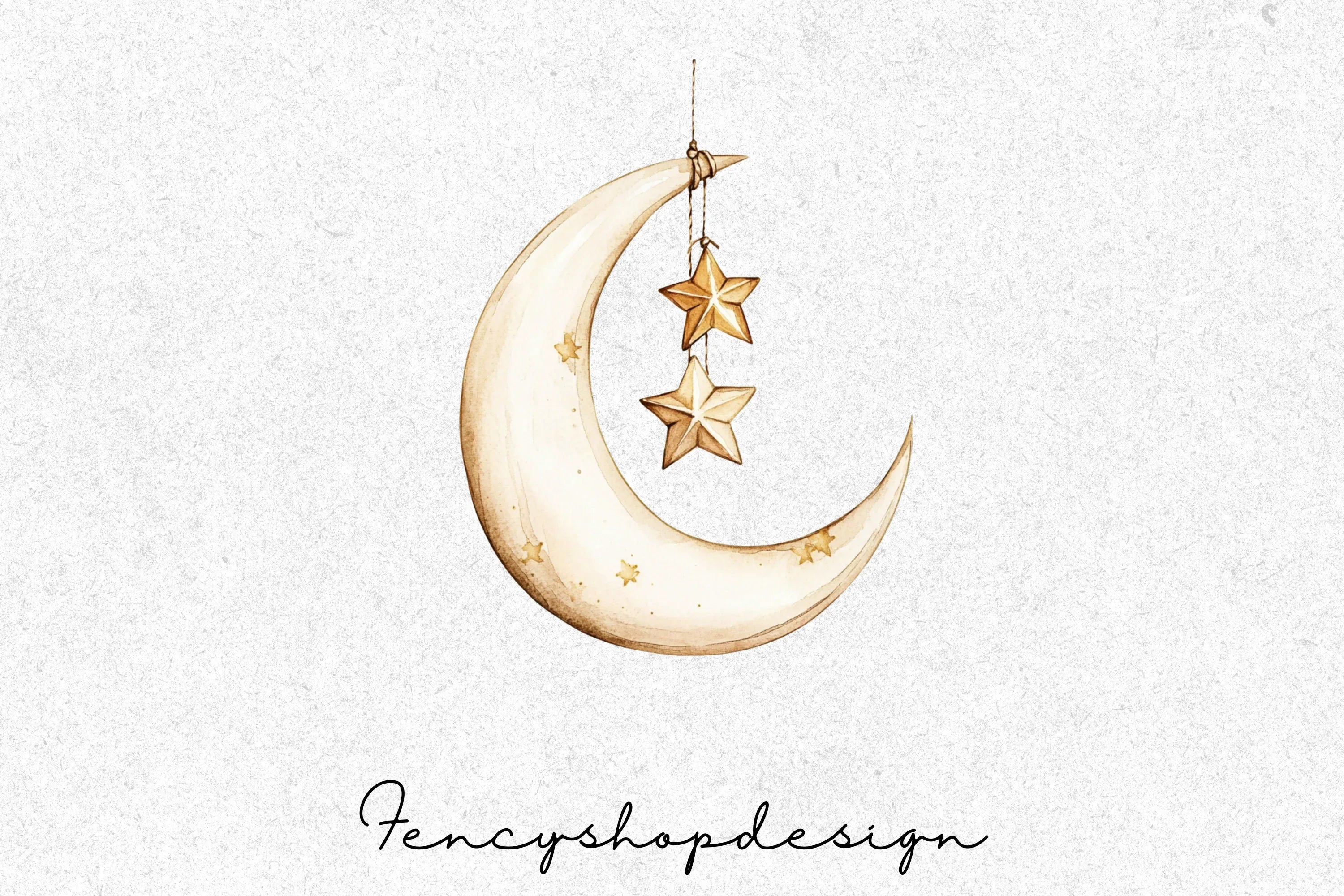 Moon and Stars Clipart Bundle