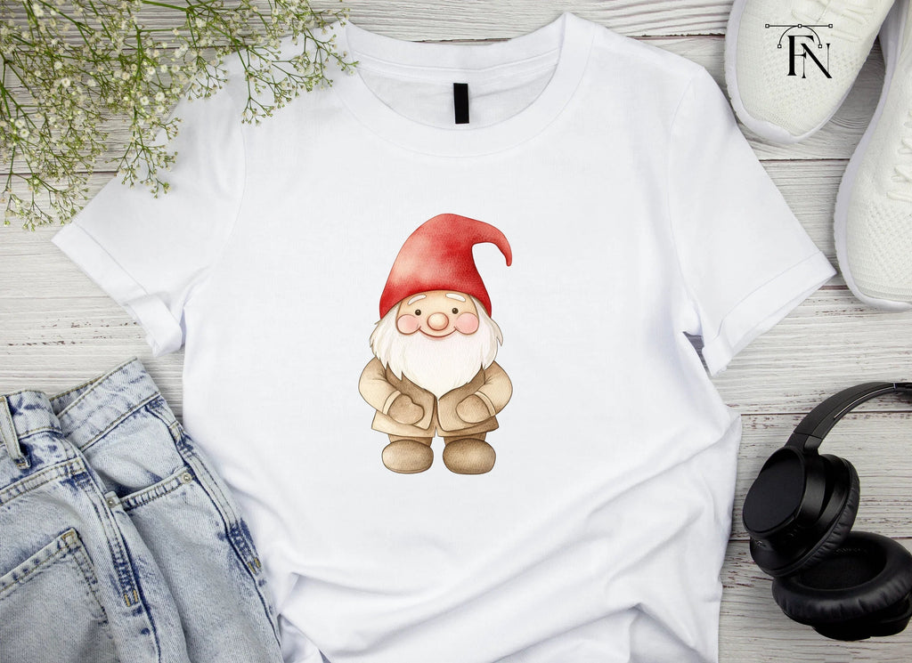 Adorable Red Hat Gnomes Clipart Bundle